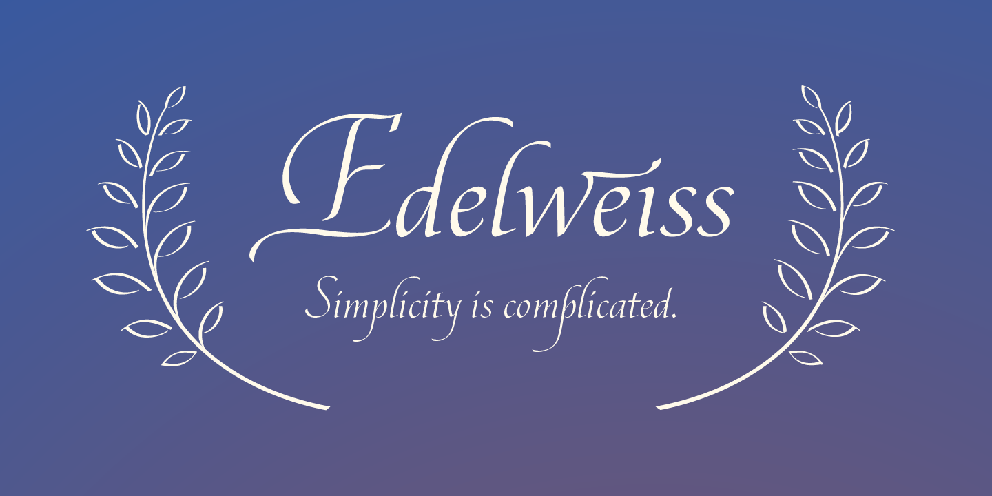 Шрифт Edelweiss
